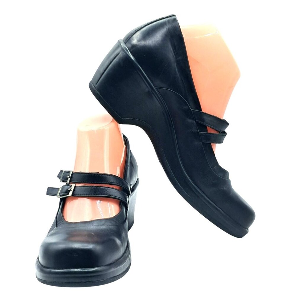 Dansko Mary Jane Womens Size EUR 41 US 10.5/11 Black Leather Heels